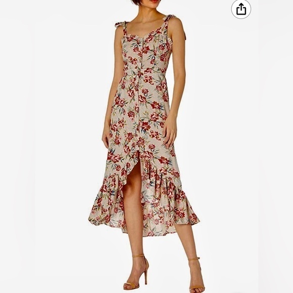 ANGIE, NWOT, WOMENS, DAINTY & DARLING, FLOWERED PRINT DRESS. SIZE S - Picture 1 of 9